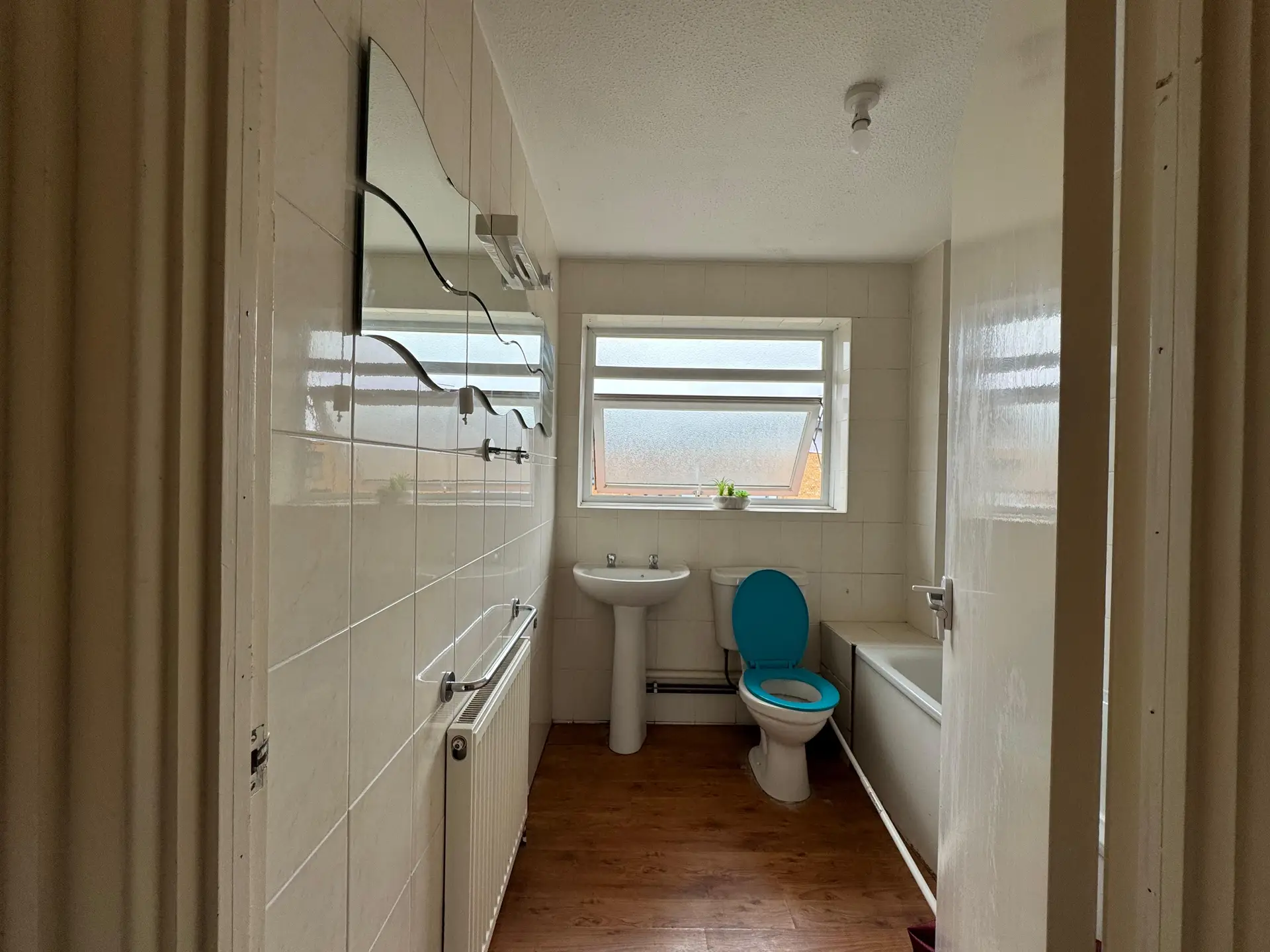 Bathroom wide view, before
