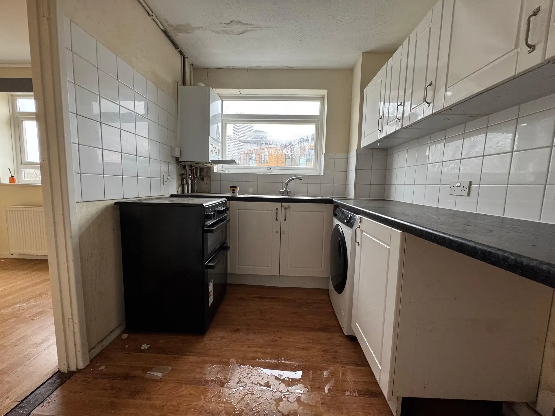 Kitchen wide view, before